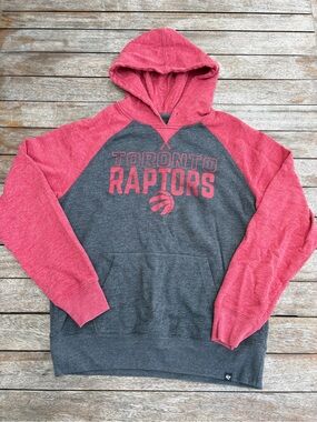 Awesome - '47 Brand - Toronto Raptors - Red Pullover Hoodie - Men's Size Large
